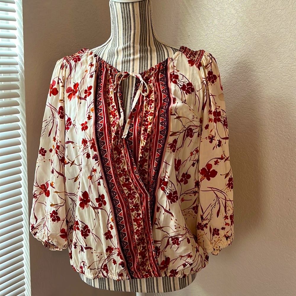 Floral print top